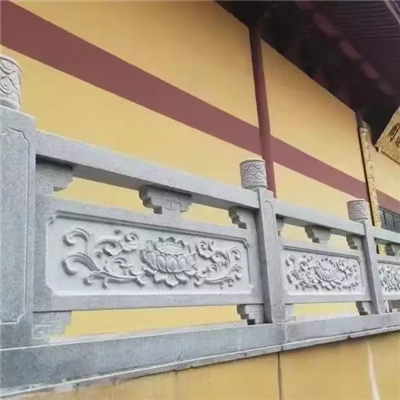 寺庙花岗岩石栏杆