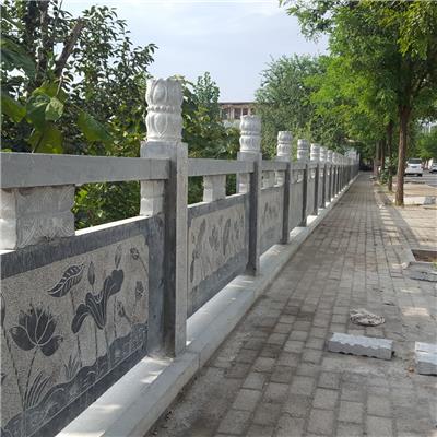 安阳茶店镇河道石栏杆加工安装