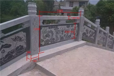 石头护栏图样