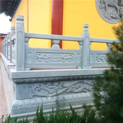安装的寺庙青石石栏杆有仿古特设