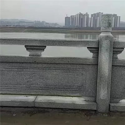 河岸石栏杆驳岸石材栏杆